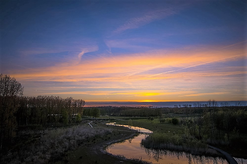 Zonsondergang Broekpolder - Joyce van Gerven