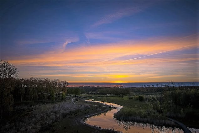 Zonsondergang Broekpolder - Joyce van Gerven